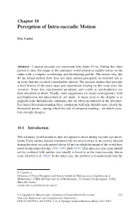 Perception of Intra-Saccadic Motion