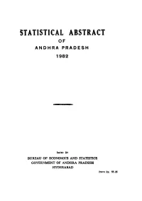 Statistical Abstract of Andhra Pradesh 1982