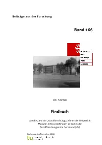 Band 166 Findbuch