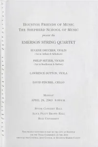 Emerson String Quartet