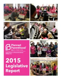 2015 Legislative Report Overview