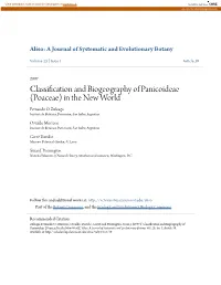 Classification and Biogeography of Panicoideae (Poaceae) in the New World Fernando O