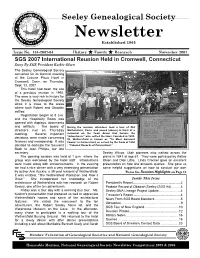 Newsletter Established 1965