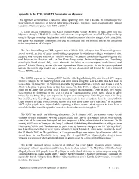 Page Appendix to the ICBL 2010 UPR Submission on Myanmar