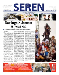 Savings Scheme: a Year on Update on Last Year’S £5 Million De Cit Scheme