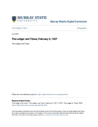 The Ledger and Times, February 5, 1957