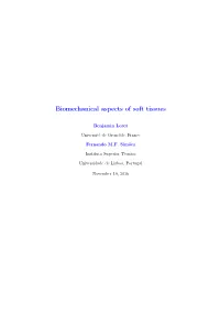 Biomechanical Aspects of Soft Tissues