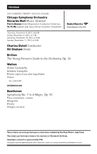 Charles Dutoit Conductor Gil Shaham Violin Britten the Young Person's