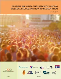 Invisible Majority: the Disparities Facing Bisexual People and How to Remedy Them