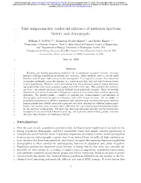 Joint Nonparametric Coalescent Inference of Mutation Spectrum