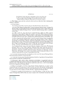 The Lower Wye and River Lugg Internal Drainage Districts (Alteration of Boundaries) Order 2014, SCHEDULE