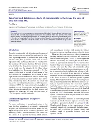 Beneficial and Deleterious Effects of Cannabinoids in the Brain: the Case of Ultra-Low Dose THC