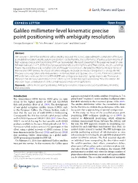 Galileo Millimeter-Level Kinematic Precise Point Positioning With