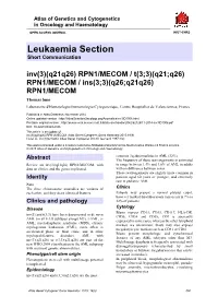 Leukaemia Section