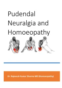 Pudendal Neuralgia and Homoeopathy