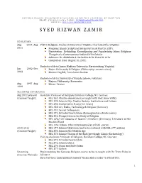 Syed Rizwan Zamir