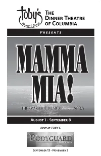 The Dinner Theatre of Columbia P R E S E N T S