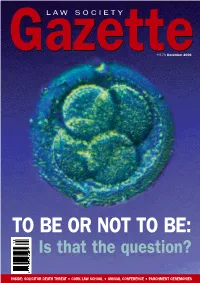 TO BE OR NOT to BE: Is That the Question?