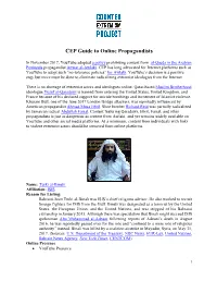 CEP Guide to Online Propagandists