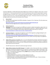 Enrolment Policy Updated June 2019