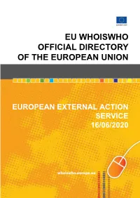 European External Action Service 16/06/2020