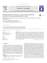Microbial Utilization of Aqueous Co-Products from Hydrothermal Liquefaction of Microalgae Nannochloropsis Oculata