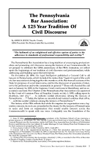 A 125 Year Tradition of Civil Discourse
