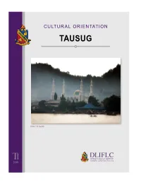 Cultural Orientation | Tausug
