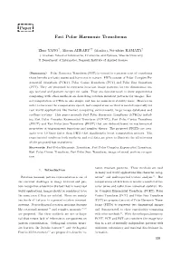 Fast Polar Harmonic Transforms