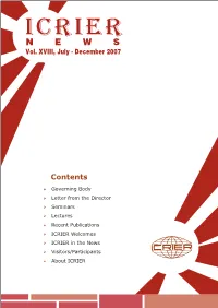 Icrier Newsletter.Cdr