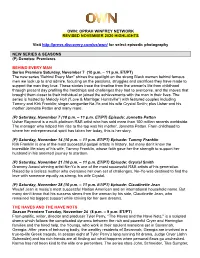 Own: Oprah Winfrey Network Revised November 2020 Highlights