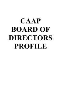 1-Listing of the Directors with Attached Resume
