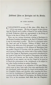 Batten, J, Additional Notes on Barrington and the Strodes, Part II