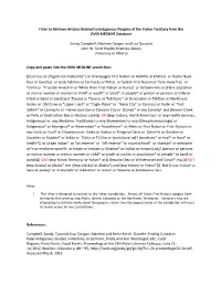 Filter to Retrieve Articles Related to Indigenous Peoples of the Yukon Territory from the OVID MEDLINE Database