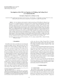 Investigation of the LPG Gas Explosion of a Welding and Cutting Torch at a Construction Site
