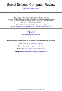 Mapping the Australian Networked Public Sphere