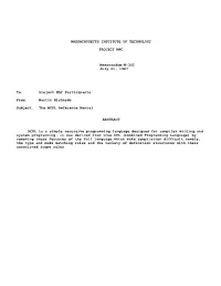 The BCPL Reference Manual
