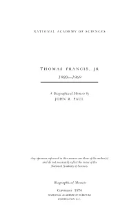 Thomas Francis, Jr