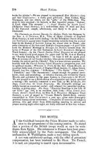 234 Sho1·T Notices. the MONTH. at The