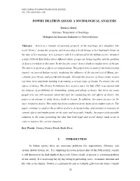 Dowry Death in Assam: a Sociological Analysis