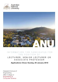 LECTURER, SENIOR LECTURER OR ASSOCIATE PROFESSOR Applications Close: Sunday, 06 January 2019