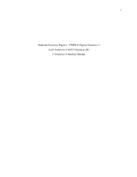 Network Forensics Report – CMP416 Digital Forensics 2 Zack Anderson (1602117@Uad.Ac.Uk) University of Abertay Dundee NETWORK FORENSICS REPORT 2