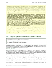 Organogenesis and Vertebrate Formation