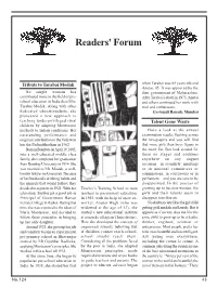 Readers Forum