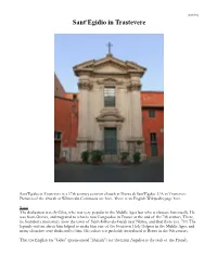 Sant'egidio in Trastevere