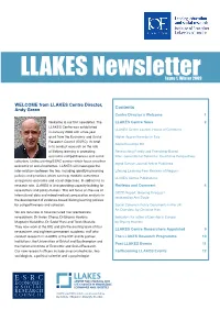 LLAKES Newsletterissue 1, Winter 2009