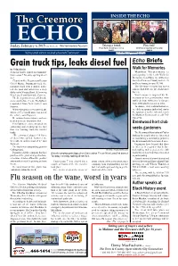 The Creemore Inside the Echo Echo Friday, February 6, 2015 Vol