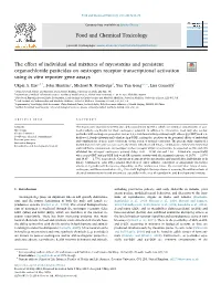 The Effect of Individual and Mixtures of Mycotoxins and Persistent