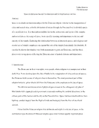 Yalin Akcevin the Etruscans Space in Etruscan Sacred Architecture And