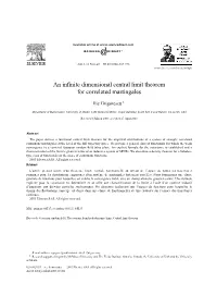 An Infinite Dimensional Central Limit Theorem for Correlated Martingales
